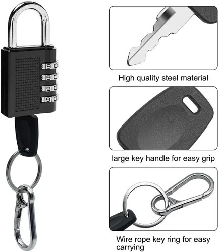 Miniatura 3 de 2 llaves de equipaje 002 007 de repuesto para cerradura de equipaje de maleta, llaves maestras de equipaje, repuesto para cerradura de equipaje