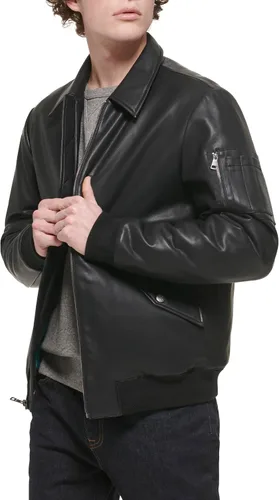 Miniatura 3 de Tommy Hilfiger Chaqueta bomber de piel sintética para hombre