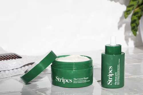 Miniatura 8 de STRIPES by Naomi Watts - Paquete de hebras de ayuda - Suero para el cuero cabelludo + máscara para engrosar el cabello (tamaño matrimonial) - Mejora