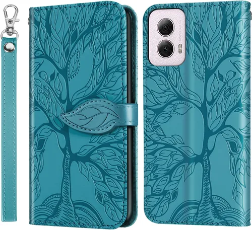Miniatura 29 de Funda tipo cartera con tapa para Motorola Moto G Stylus 5G 2023, piel sintética, oro rosa, tarjetero y cierre magnético, función atril