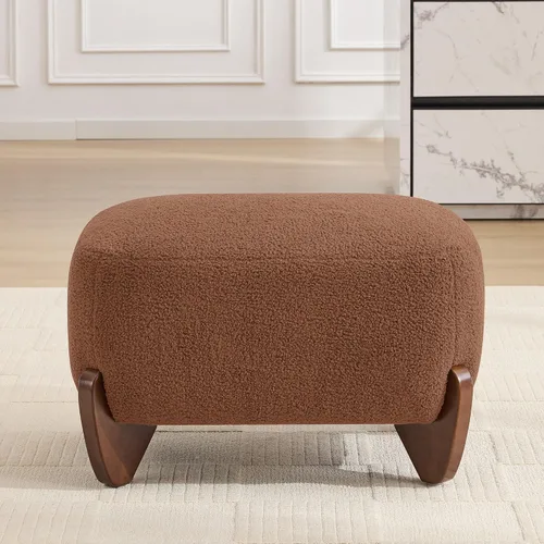 Miniatura 17 de Sofá Sherpa Boucle Moderno Tipo Nube de 3 Plazas de 87", Sofá con Patas de Madera Maciza, Asiento Extra Profundo de 25", Cómodo Sofá Tapizado