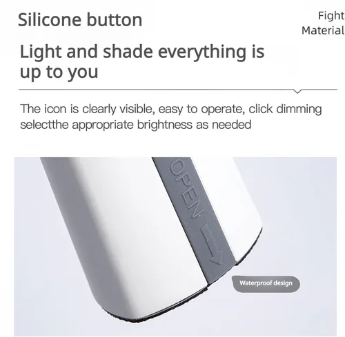 Miniatura 9 de Lámpara de escritorio de aprendizaje dormitorio, decorativo de alta Fu Ku recargable luz de noche de noche, carga USB, más niveles más atenuador