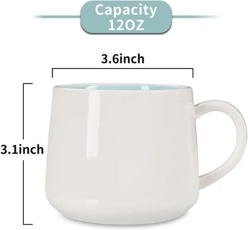 Miniatura 4 de Taza de café sorpresa 3D con diseño de animales en el interior, de 12 onzas con vaca bebé, bonita taza de cerámica hecha a mano de dibujos animados