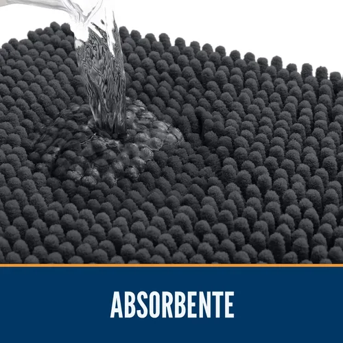 Miniatura 3 de Olanly Tapete para puerta de perro y patas fangosas, absorbe la humedad y la suciedad, antideslizante, lavable, de felpilla de secado rápido