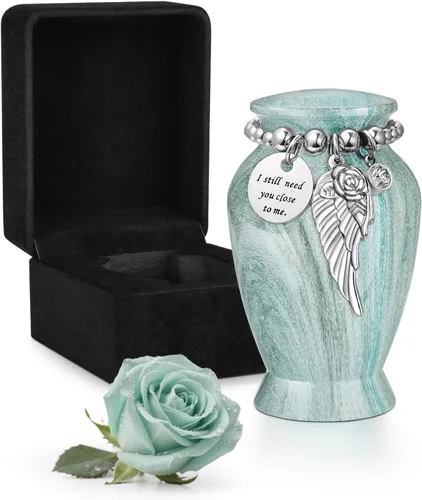 Miniatura 15 de Dletay Urnas pequeñas para cenizas humanas, recuerdo de 2.85 pulgadas, mini urna de cremación conmemorativa para mujeres y hombres, urnas funerarias