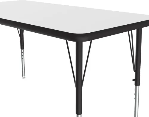 Miniatura 5 de Correll - Mesa rectangular de 24 x 36 pulgadas, mesa de actividades superior de borrado en seco, altura ajustable (19 a 29), laminado de alta