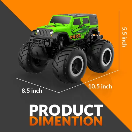 Miniatura 7 de STEMTRON - Coche de control remoto anfibio para niños de 2.4GHz 1:16 todoterreno fuera de carretera, camión monstruo impermeable para niños
