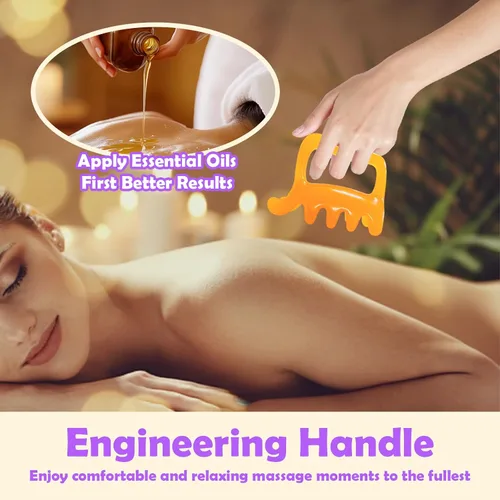 Miniatura 2 de Herramienta de masaje de fascia mejorada para liberación miofascial, celulitis, nudos musculares, puntos de activación (resina), herramienta grande