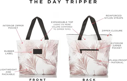 Miniatura 2 de ALOHA Collection Totes, Palmas de día en oro rosa