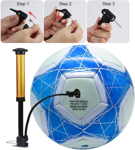 Miniatura 4 de Balón de fútbol tamaño 5, pelotas de fútbol oficiales para jóvenes y adultos, pelota de fútbol de entrenamiento para interiores y exteriores