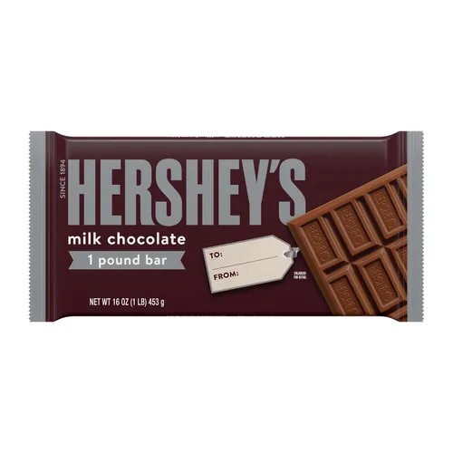Miniatura 10 de HERSHEY'S Tamaño de bocadillo de chocolate con leche, barras de caramelo, 0.45 onzas (8 unidades)