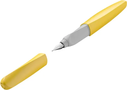 Miniatura 23 de Pelikan Pluma estilográfica Twist 946806 con 1 cartucho de tinta, punta media, color negro, en caja