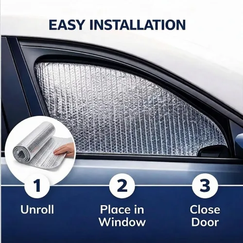 Miniatura 3 de Juego de 2 parasoles reflectantes para ventana lateral de asiento delantero para Toyota Camry Sedan Camry Hybrid 2018 2019
