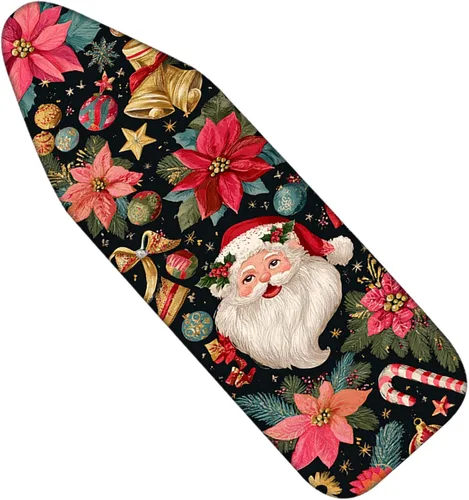 Miniatura 11 de Nuxovilar Funda para tabla de planchar de poliéster de 15 x 54 pulgadas, diseño de hombre de jengibre navideño y golosinas de 15 x 54 pulgadas