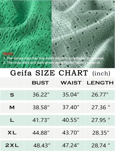 Miniatura 5 de Geifa Camisetas de verano para mujer, con volantes, manga corta, cuello en V, ajuste holgado, con ojales