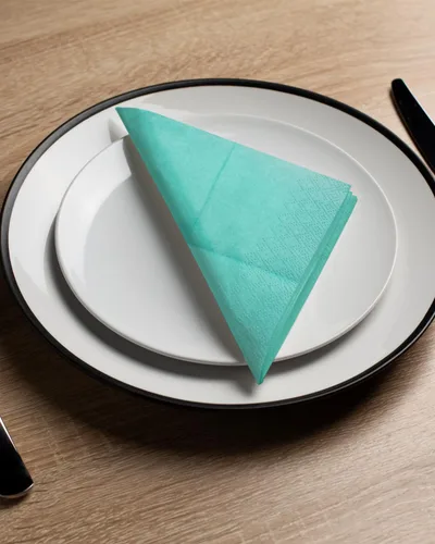 Miniatura 6 de Servilletas de cóctel azules 6 colores 5 * 5 pulgadas servilletas desechables de papel para cóctel, boda, cena, fiesta de cumpleaños, postre, vino