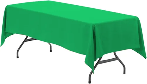 Miniatura 39 de Your Chair Covers - Mantel rectangular de poliéster de 90 x 132 pulgadas, color morado, mantel de boda sin costuras de alta calidad para mesas