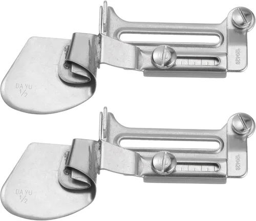 HARFINGTON Carpeta de costura A11 de 1/2 pulgada, 2 unidades, 1/2 pulgadas, carpeta de costura plana, dobladillo enrollado ajustable, dispositivo de