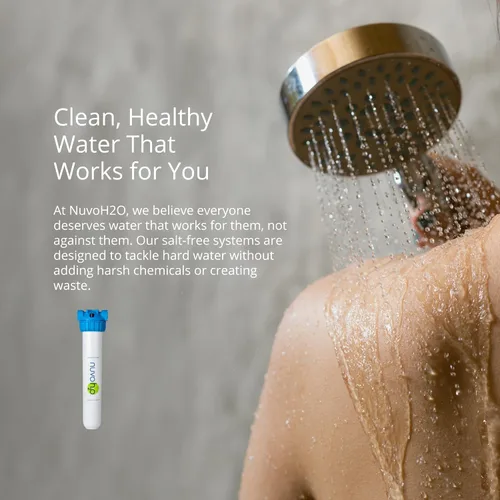 Miniatura 5 de NuvoH2O Sistema de filtro de agua a base de cítricos, sin sal + suavizante de agua, agua saludable y pura, conserva minerales saludables, elimina