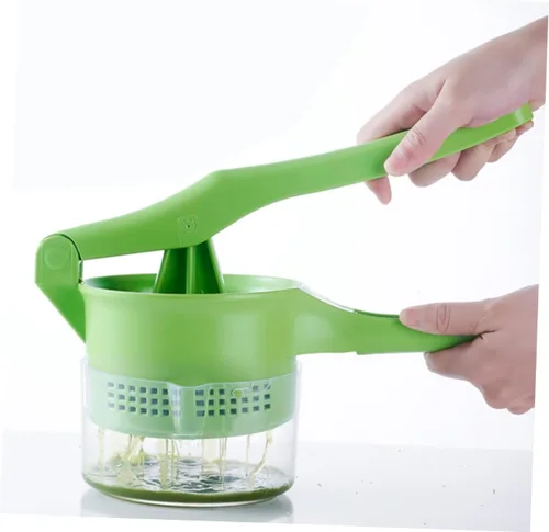Miniatura 2 de Hemoton Exprimidor de verduras con exprimidor de verduras Cojines para sala de estar Exprimidor manual de ensalada fructífera Secador de frutas