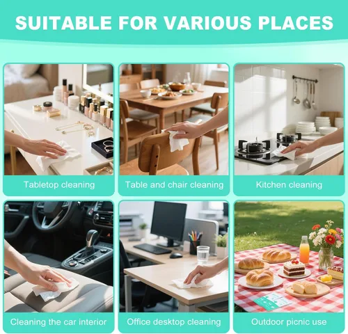 Miniatura 6 de twoworld Toallitas desechables de limpieza de platos, toallitas para lavar platos, sin agua, para camping, viajes, cocina al aire libre
