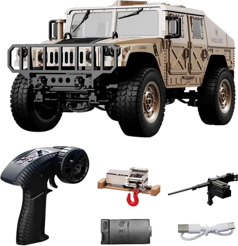 Miniatura 13 de WPL C64-1 Coche RC a escala 1:16 RC Crawler RTR RC Rock Truck 4x4 Modo de vehículo todoterreno 260 Motor Nueva caja de cambios con 3