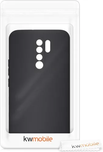 Miniatura 7 de kwmobile Funda compatible con Xiaomi Redmi 9 - Funda protectora delgada para teléfono TPU - Acabado mate suave - Negro mate