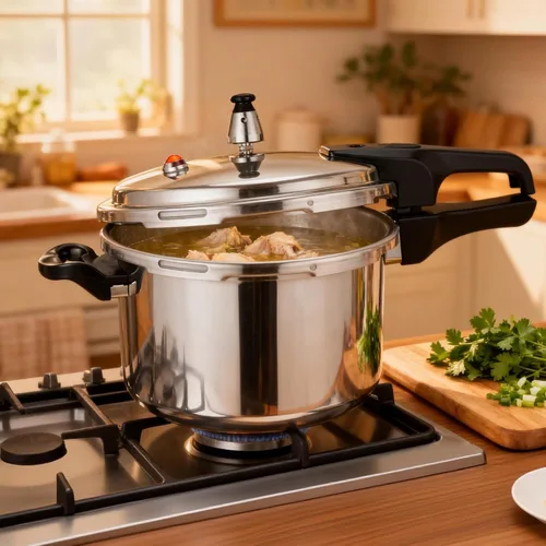 Miniatura 8 de DOITOOL Olla a presión de aluminio de 4.2 cuartos de galón, olla de cocción rápida, compatible con cocinas de inducción y estufas de gas