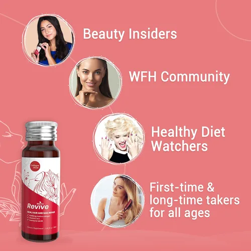 Miniatura 4 de Heivy Colágeno Líquido para Mujeres, Biotina Líquida y Colágeno para Piel Radiante, Crecimiento del Cabello, Uñas Fuertes, Soporte