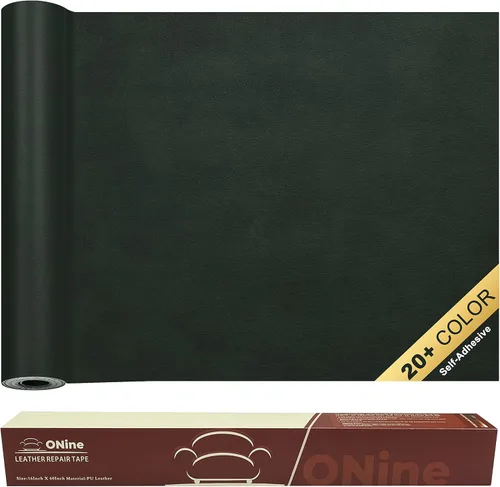 Miniatura 40 de ONine - Parche para reparación de cuero, parche autoadhesivo para sillones, parche de cuero contra rasguños, disponible en diferentes colores, de 5