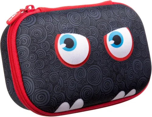 ZIPIT Wildlings - Estuche para lápices para niños, estuche de gran capacidad y lindo para la escuela, caja organizadora de papelería, negro