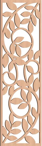 Miniatura 147 de 9 3/8"W x 24 3/8"H x 1/4"T Utica Decorativo Fretwork Madera Paneles de Pared, Abedul