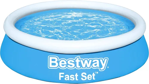 Miniatura 11 de Bestway Piscina inflable sobre el suelo, redonda de 6 x 20 pulgadas, material Tritech resistente a pinchazos, capacidad de 248 galones, fácil