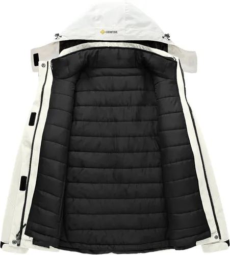 Miniatura 3 de GEMYSE Chaqueta de nieve impermeable 3 en 1 para mujer, abrigo de invierno aislado