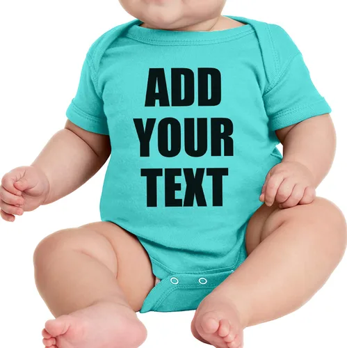 Miniatura 2 de TEEAMORE Body personalizado para bebé, añade tu texto para bebé niña y niño