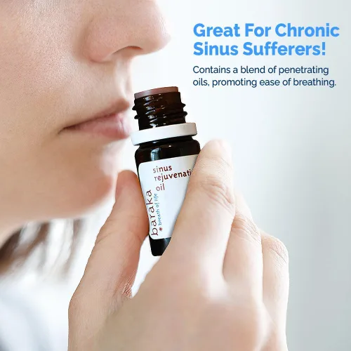 Miniatura 7 de Baraka Aceite de rejuvenecimiento sinusal – Mezcla de 6 aceites esenciales orgánicos para una respiración nasal clara, alivia la presión sinusal