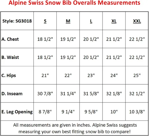 Miniatura 2 de Alpine Swiss Overol de nieve con aislamiento para hombre, impermeable, para esquí, snowboard