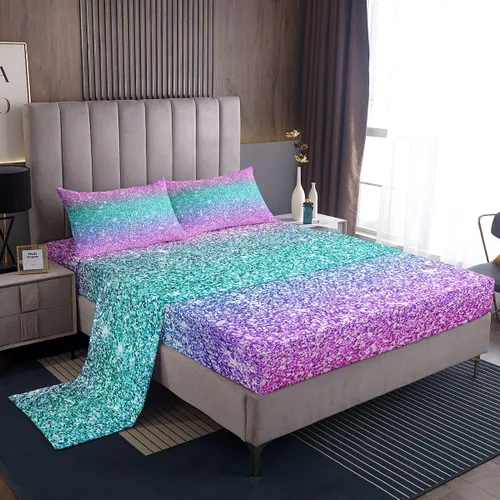 Miniatura 29 de Feelyou Juego de sábanas para niños con diseño de aguacate, ropa de cama bonita con frutas para niños y niñas, 1 sábana encimera y 1 sábana bajera