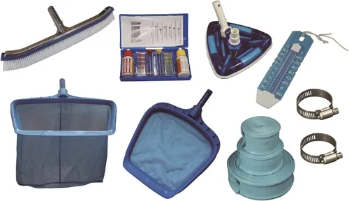 SmartClear Kit de mantenimiento de piscina de lujo, juego de limpiador de accesorios de piscina, cabezal de vacío pesado, manguera de lavado a