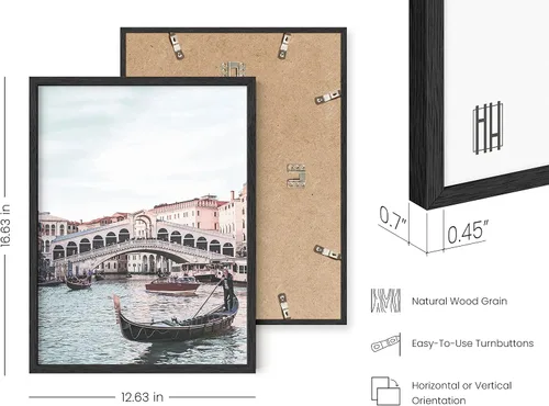 Miniatura 3 de HAUS AND HUES Arte de pared de Italia - Póster de arte de góndola, impresiones de viaje de Venecia y Roma, arte de pared de ciudad europea