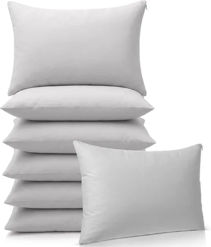 Miniatura 8 de Kigley Paquete de 6 mini almohadas pequeñas a granel de 14 x 9 pulgadas, almohada suave para siesta de viaje, para guardería, siesta de mascotas
