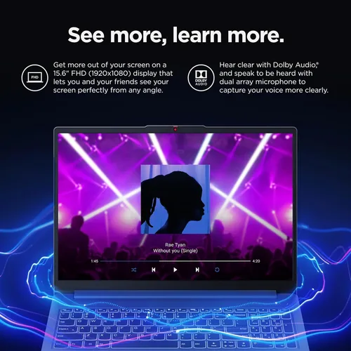 Miniatura 4 de Lenovo IdeaPad Slim 3 - Portátil diario - Ligero - Windows 11-15.6 pulgadas FHD - 8 GB de memoria - 256 GB de almacenamiento - AMD Ryzen 5 7520U