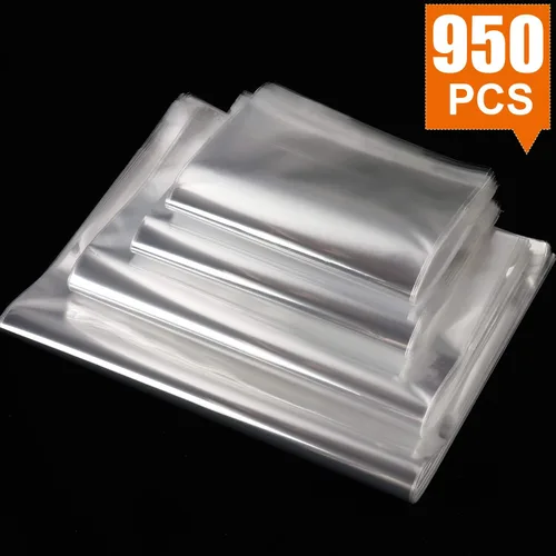 Miniatura 2 de 950 bolsas de celofán resellables transparentes de 4 tamaños con 3.5 x 5, 3.9 x 5.9, 5 x 6.6, 5.9 x 9 pulgadas, buenas para panadería, aperitivos