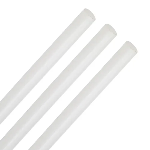 Aicosineg Varilla redonda de plástico Polioximetileno Stick para la industria mecánica POM sólido duro blanco 1/3 x 39-3/8 pulgadas (D x L) 3 piezas