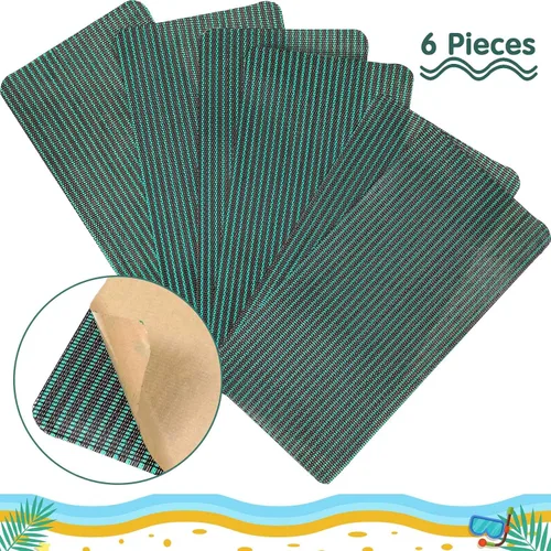 Miniatura 2 de Honoson Kit de parche para cubierta de seguridad para piscina, kit de reparación de cubierta de seguridad para piscina, parche autoadhesivo de malla