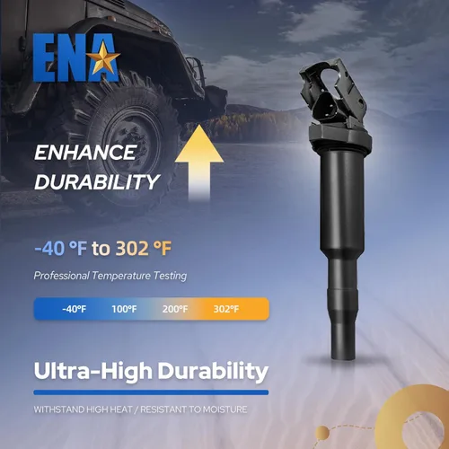 Miniatura 6 de ENA Bobina de encendido compatible con BMW 325i 328i 335i 535i 550i 750i X3 X5 X6 E60 M5 525xi N54 2.5L 3.0L 4.4L 4.8L Reemplazo para C1638 UF-592