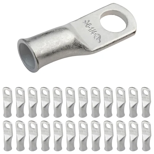 Miniatura 192 de SELTERM 5 piezas terminales de cable de cobre estañado 1/0 AWG perno de 1/2", extremos de cable de batería, terminales de anillo, conectores