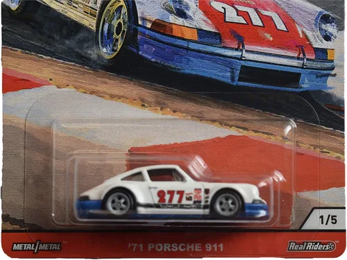 Miniatura 2 de Hot Wheels Cultura del coche Puerta Slammers '71 Porsche 911 1/5, blanco