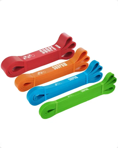 SUNPOW Pull Up Assistance Bands, Set of 5 Heavy Duty Resistance Bands for Men & Women, Natural Latex Exercise Bands for Pull-Up Progression, Home
