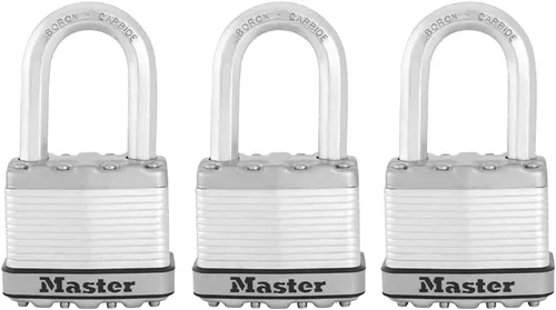 Miniatura 7 de Master Lock M5XDLF Magnum - Candado resistente con llave, 1 unidad, color plateado